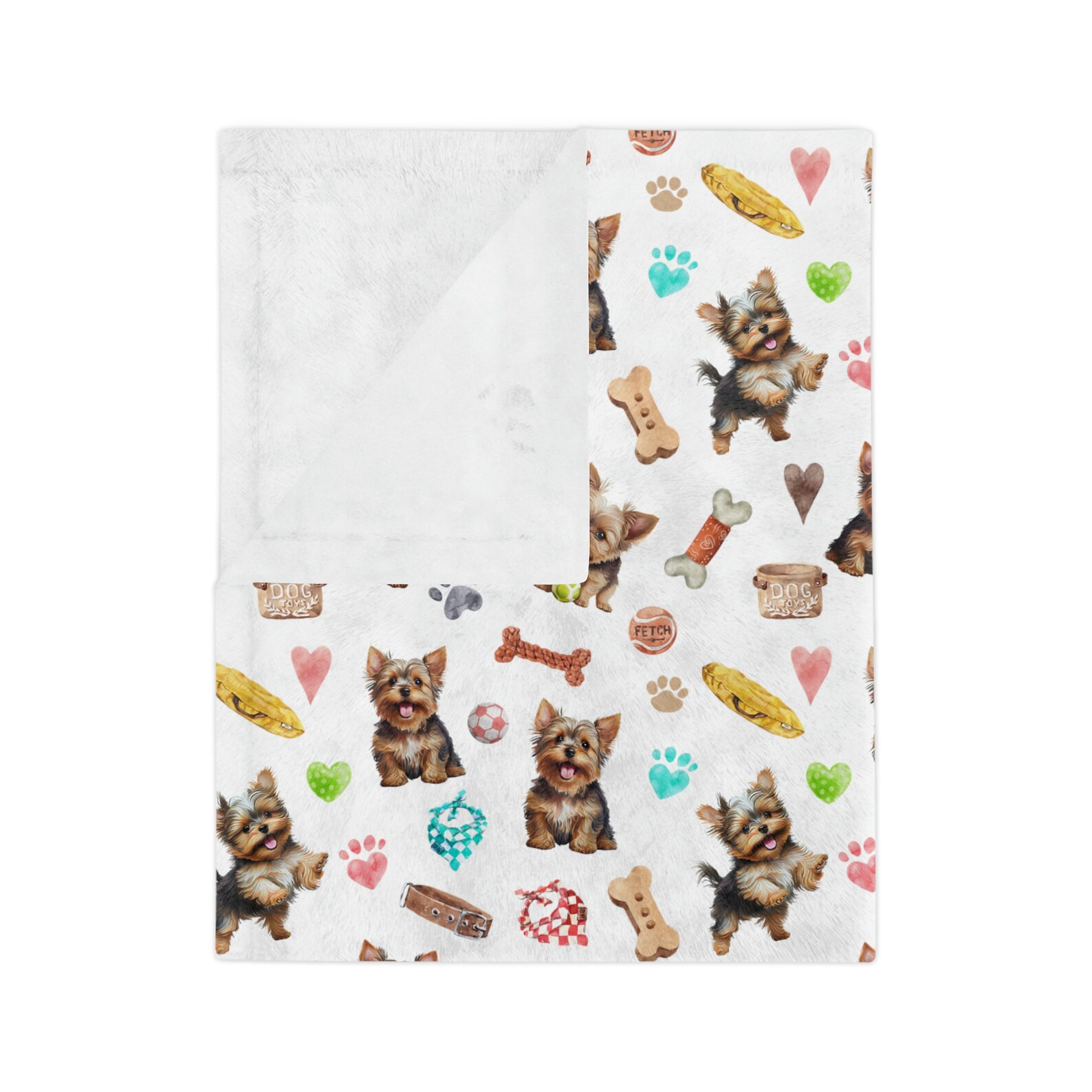 Yorkie Mosaic Quilted Blanket NCU0NT024 main image 1