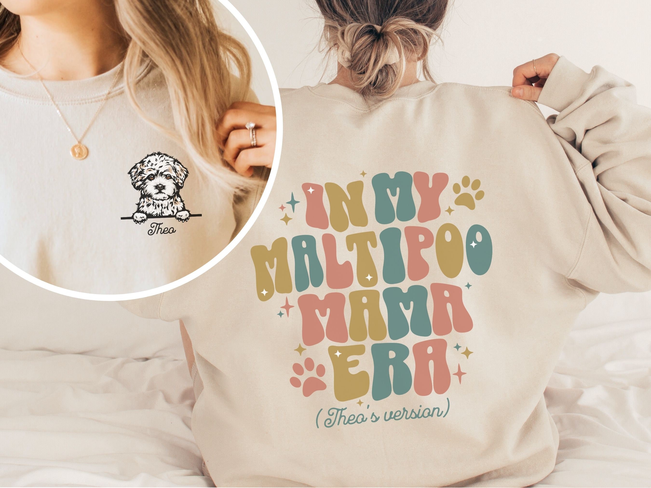 Womens Best Grandma Maltipoo Ever Vintage T-Shirt Womens Best Grandma Maltipoo Ever Vintage T-Shirt