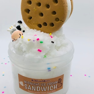 Midnight Icecreme Sandwich Slime ~ Cloud Creme Slime - DIY Slime ~ Clay Slime ~ Duftender Slime ~ Super nieselender Slime ~ Slime Shop