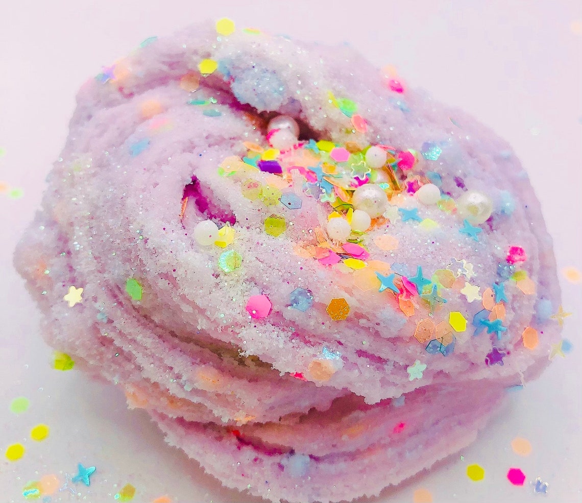 Happy Birthday Slime, Cloud Cream Slime, DIY Clay Kit Slime, Scented