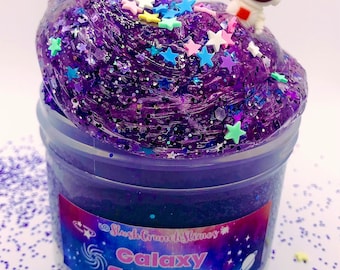 Galaxy Stardust Slime, Purple Cloud Slime, Crunchy Bingsu Topping