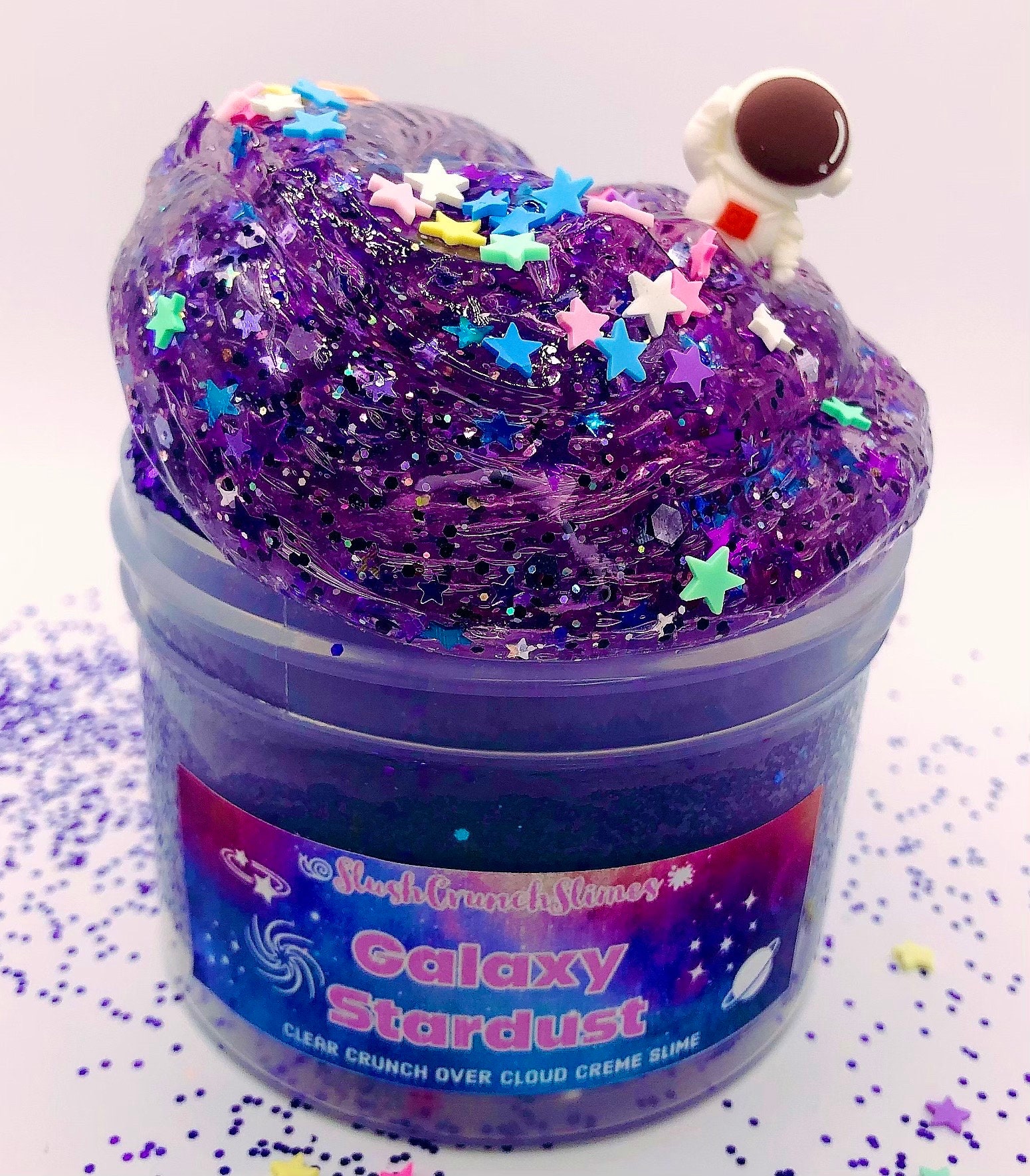 Original Stationery Galaxy Slime Kit, Fun Slime Set with Glow in The Dark  Stickers, Dark Powder to Make Glitter & Galactic Slime!