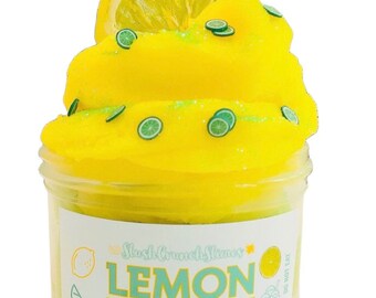 Zitronen-Limetten-Sorbet, Wolkencremeschleim, Wolkenschleim, DIY-Schleim, Duftschleim, Beste Schleim-Läden, Schleim-Läden, Etsy Schleim Shop, Schleim