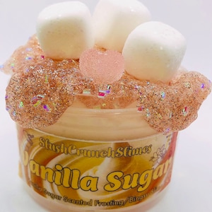 Vanilla Sugar Slime, DIY Slime, Frosting and Bingsu Slime, Clay Kit Slime, Scented Slime, Best Slime Shop, Christmas Slime, Etsy Slime Shop
