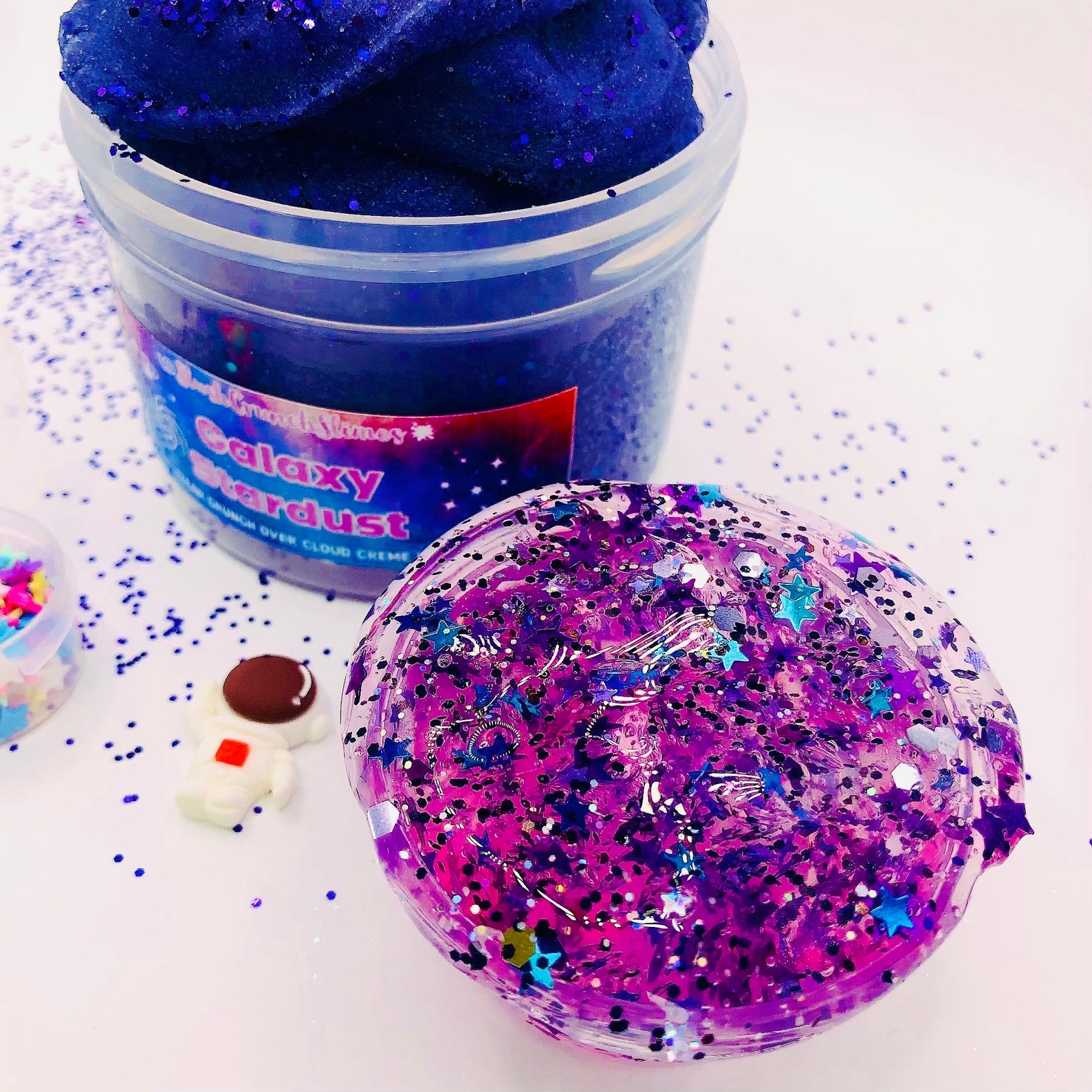 Galaxy Stardust Slime, Cloud Slime, Bingsu Slime, DIY Slime, Scented