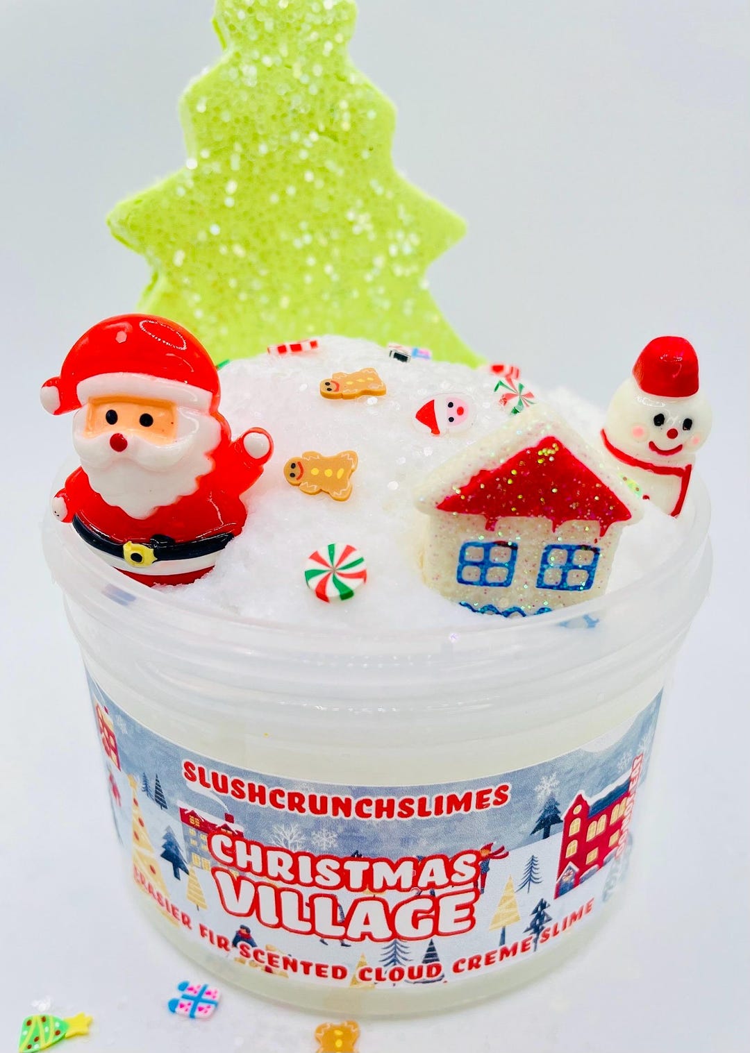 Christmas Village Slime, DIY Slime, Clay Kit Slime, Crloud Slime ...