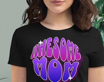 Super t-shirt pour maman - T-shirt graphique pour femme, cadeau pour la fête des mères