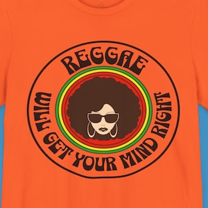 Mind-Boosting Reggie Quote T-shirt voor positieve vibes, chill reggae vibes: Reggae Music Lover Tee