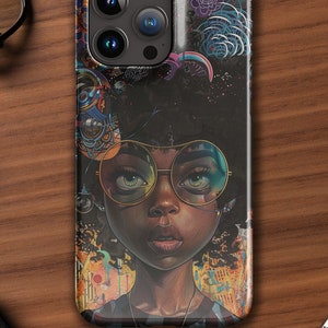 Hayao Miyazaki Inspired Anime iPhone Case with A Beautiful Collage of Colors; Snap case for iPhone®