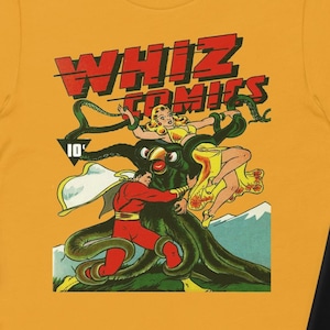 Superhero Comics T-Shirt - Classic Golden Age Comic Book DesignUnisex t-shirt