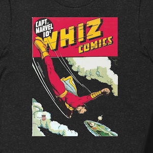 Vintage Super Hero Comic Book Graphic Tee - Golden Age Retro Shirt