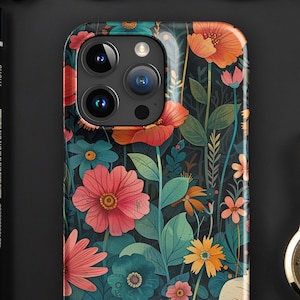 Hayao Miyazaki Inspired Anime iPhone Case with A Beautiful Collage of Colors; Snap case for iPhone®