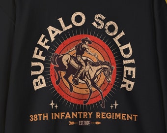 Bluza z kapturem Buffalo Soldier w stylu vintage - African American Heritage Clothing