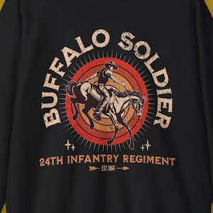 Vintage Style Buffalo Soldier Sweatshirt - African American Heritage Clothing