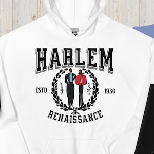 Harlem Renaissance Hoodie - Vintage Image, ESTD 1930