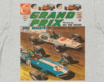 Camiseta con estampado de cómic de superhéroe de la Edad de Oro - Camisa gráfica vintage