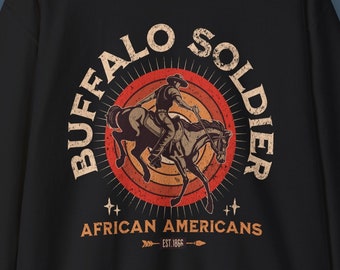 Bluza z kapturem Buffalo Soldier w stylu vintage - African American Heritage Clothing