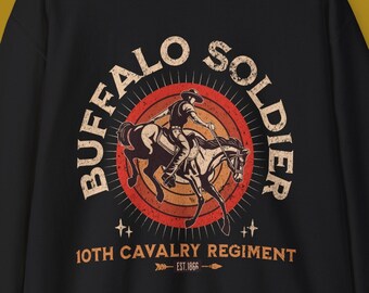 Bluza z kapturem Buffalo Soldier w stylu vintage - African American Heritage Clothing