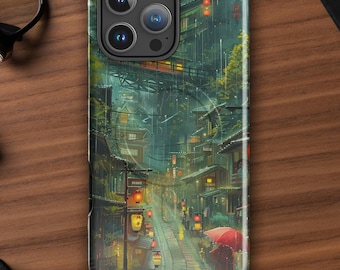Miyazaki Anime iPhone MagSafe Tough Case – Japanese City Collage