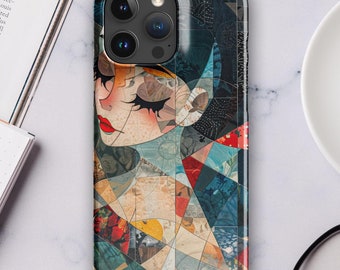 Anime Girl iPhone Tough Case: Hayao Miyazaki Style Argyle Design