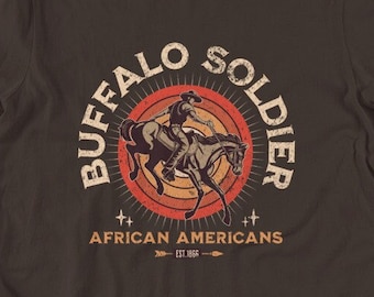 Vintage Buffalo Soldier Tee - African American History Inspired
