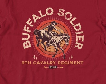 Vintage Buffalo Soldier Tee - African American History Inspired