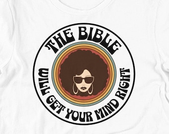 Ropa inspirada en la fe: La Biblia aclarará tu mente Camiseta gráfica