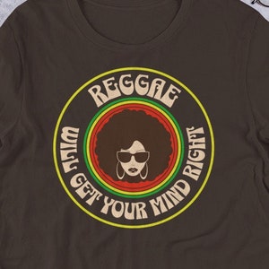 Reggae Inspirerend Zeg T-shirt voor een heldere geest