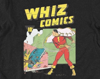 Vintage Super Hero Comic Book Graphic Tee - Golden Age Retro Shirt