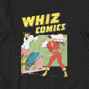 Vintage Super Hero Comic Book Graphic Tee - Golden Age Retro Shirt