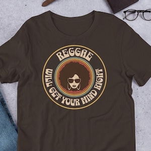 Reggae Music Will Get Your Mind Right, Vintage Reggae t-shirt,  Music Fashion,  Vintage Apparel, Luxury T-shirt, Reggae Fashion