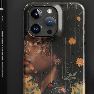 Hayao Miyazaki Inspired Anime iPhone Case with A Beautiful Collage of Colors; Snap case for iPhone®