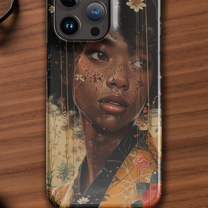 Hayao Miyazaki Inspired Anime iPhone Case with A Beautiful Collage of Colors; Snap case for iPhone®