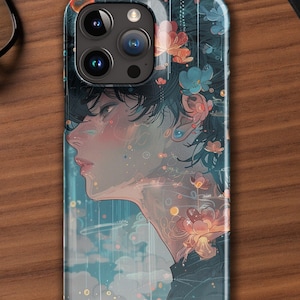 Hayao Miyazaki Inspired Anime iPhone Case with Colorful Collage; Snap case for iPhone®