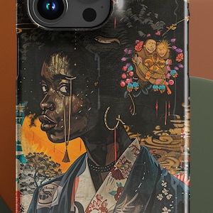 Hayao Miyazaki Inspired Anime iPhone Case with A Beautiful Collage of Colors; Snap case for iPhone®