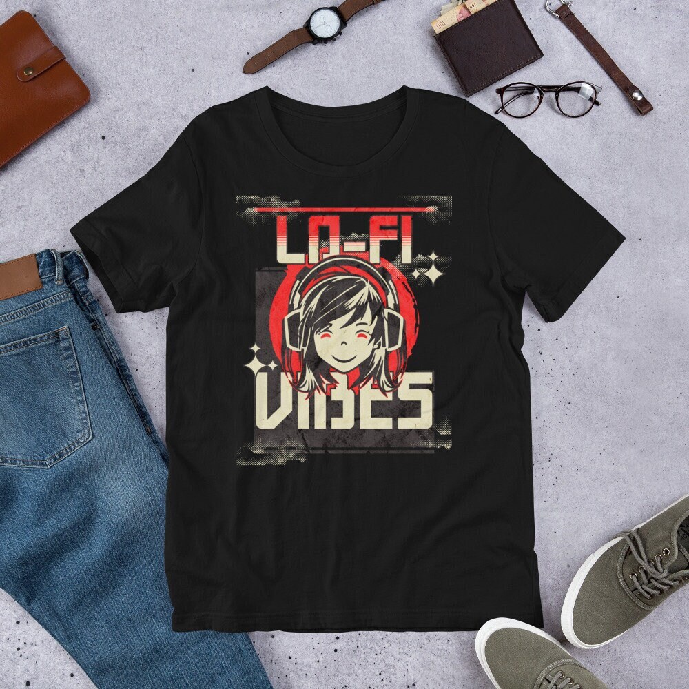 Lo-fi Vibes Tee, Lofi Music Fashion, Lo-fi Music Tee, Lofi
