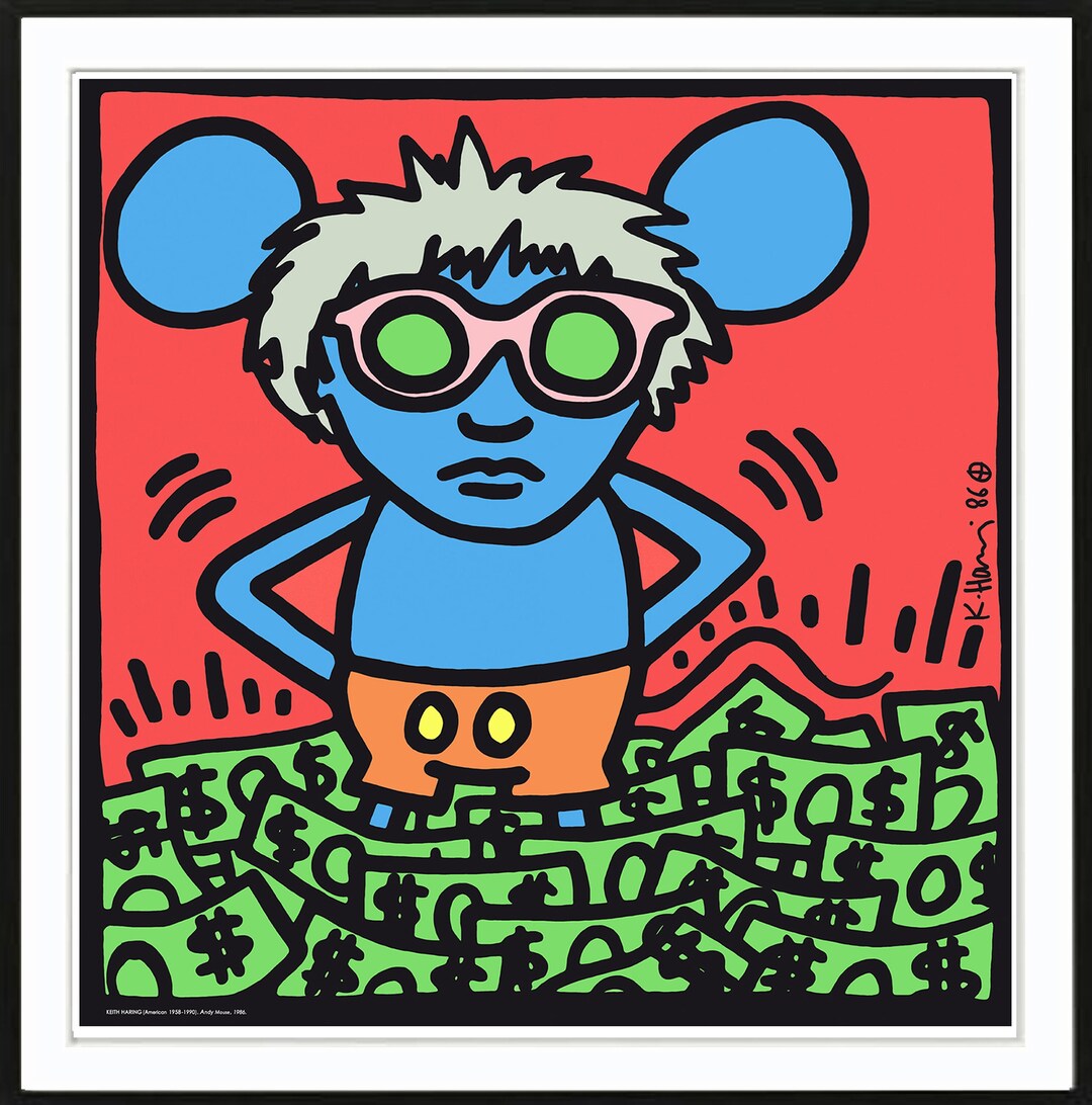 Keith Haring, Andy Mouse Etsy