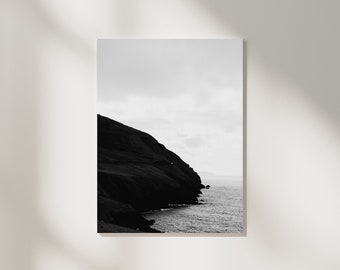 Black and White Cliff and Tunnel | Dingle Peninsula | Canvas