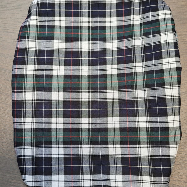 Ostomy Pouch Cover for Colostomy, Ileostomy, Urostomy Bag - Stoma - 100% Cotton - Easy open, easy empty and easy removal. Plaid Design