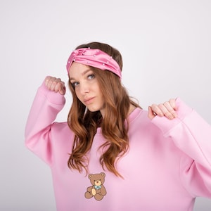 Printed  Teddy Bear Pullover, Polo Bear sweatshirts,