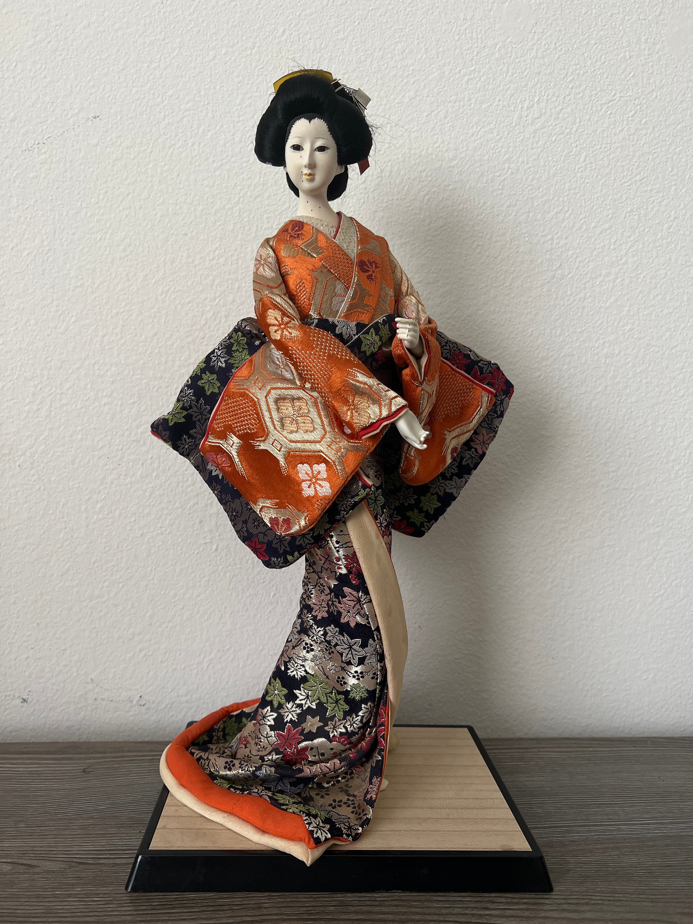 Japanese Beautiful Vintage GEISHA Doll the Traditional Fan 扇 Etsy