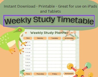 Biology Weekly Planner for ipad Planner for Goodnote planner weekly for biology lover gift for student planner for i pad week planner print