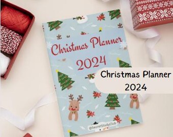 Printable Christmas Planner Holiday Organizer & Gift Tracker Festive Xmas Planning Journal Instant Download Digital PDF Christmas Plan 2024