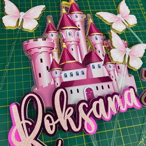 Princess Cake Topper, Princess Birthday, Princess Party, Princess Cake Decor, Princess Castle Cake Topper