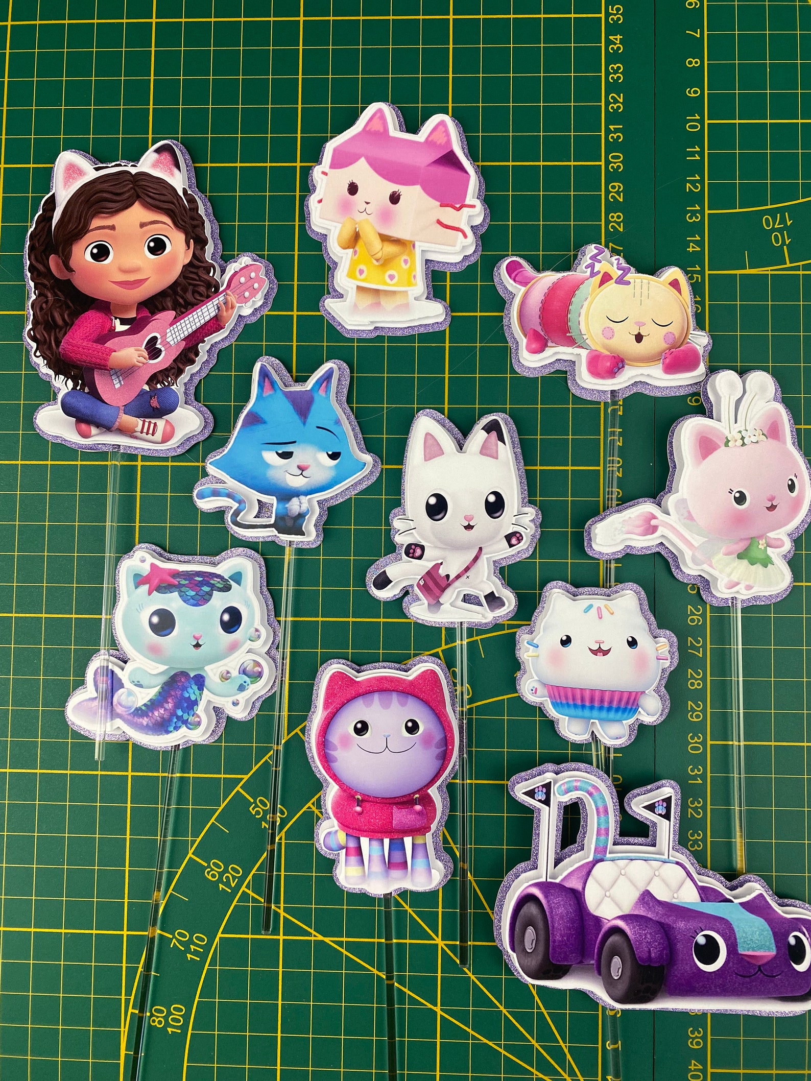 13-teiliges Gabby Cake Topper Set - Tortendeko Figuren Kindergeburtstag