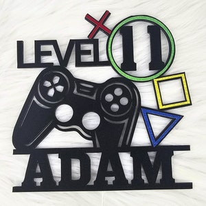 Gamer Cake Topper, Gamer Birthday Party, Gaming Cake Topper Birthday, Gamer Controller, Gamer Birthday Decorations, Video Game Cake Topper