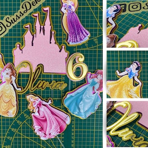 Princess Cake Topper Prinzessin Tortenaufsatz Schneewittchen I Torten Topper for Girl I Tortenstecker I Kuchendeko
