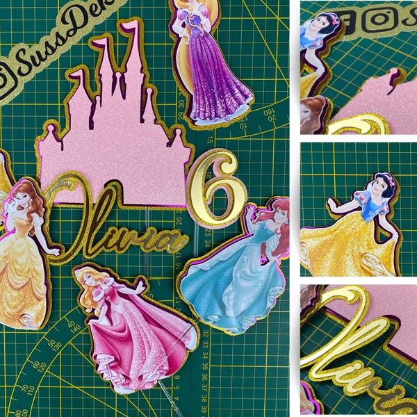 Princess Cake Topper I Prinzessin Tortenaufsatz I Disney Cake I Schneewittchen I Torten Topper for Girl I Tortenstecker I Kuchendeko