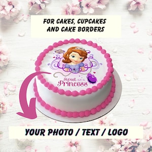 Edible Cake Topper, Geburtstag Kind, Zuckerbild, Tortenaufleger mit Foto, Kuchen Deko