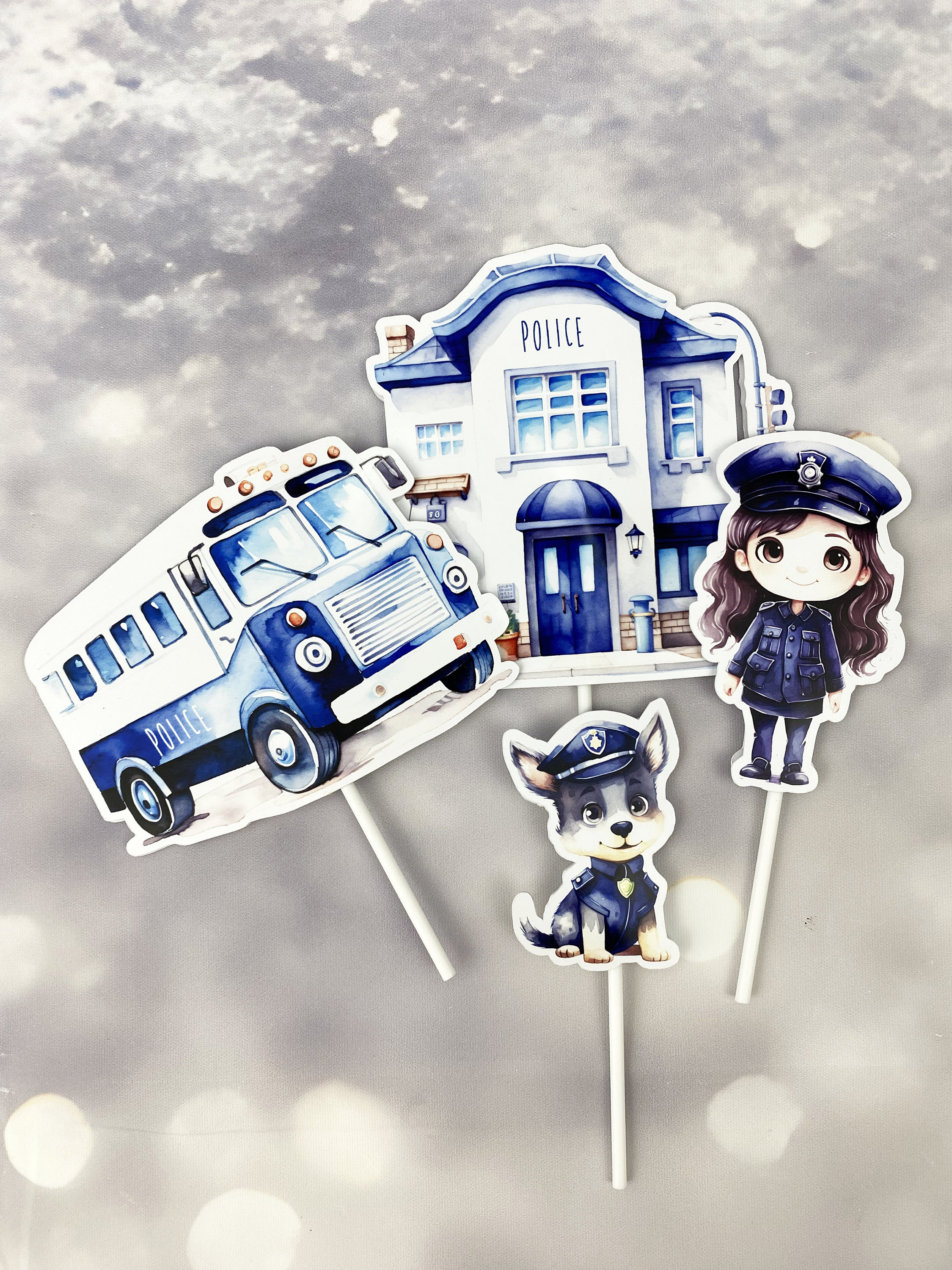 Custom Police Cake Topper | Police Officer Cake Decoration ...